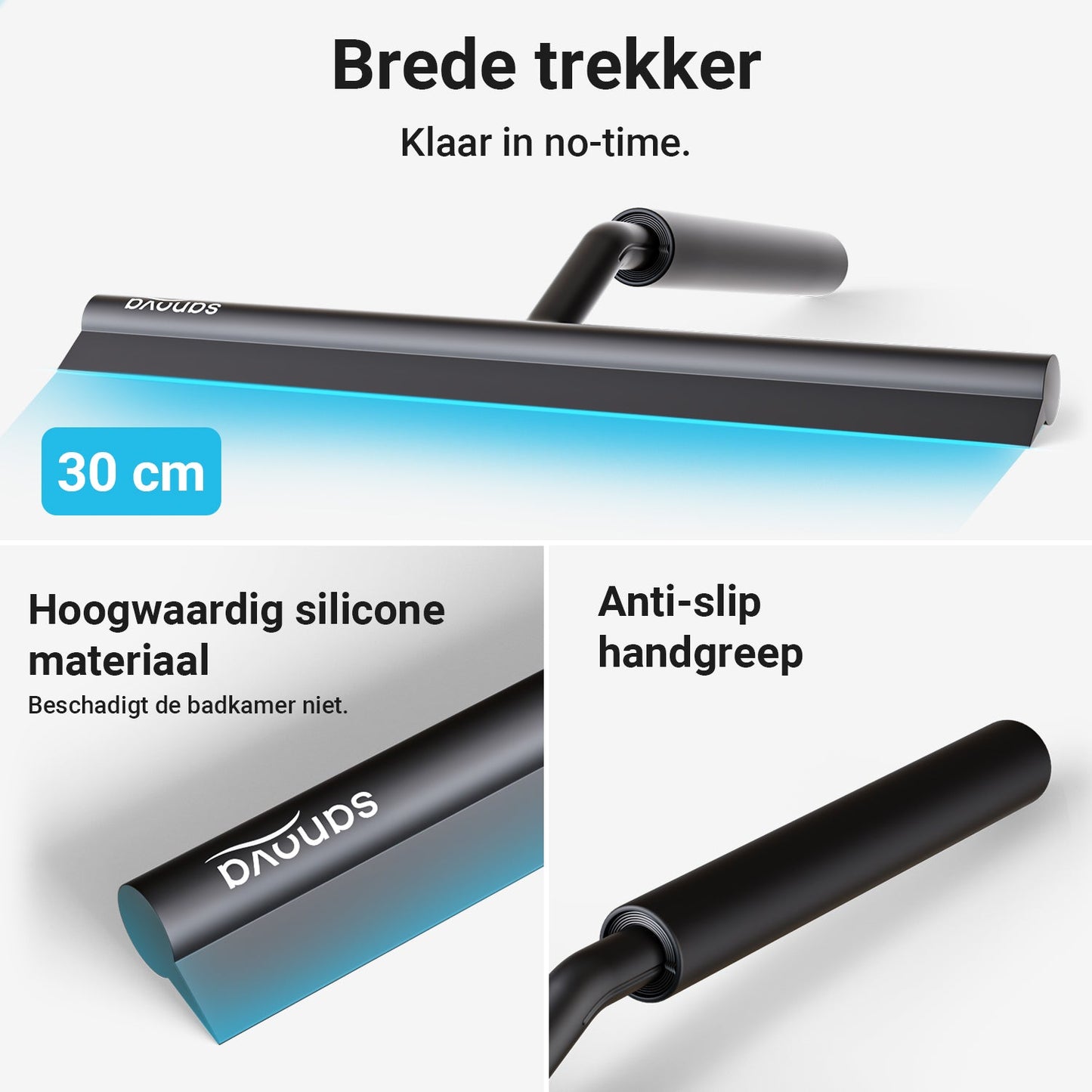 Uitschuifbare Douchewisser
