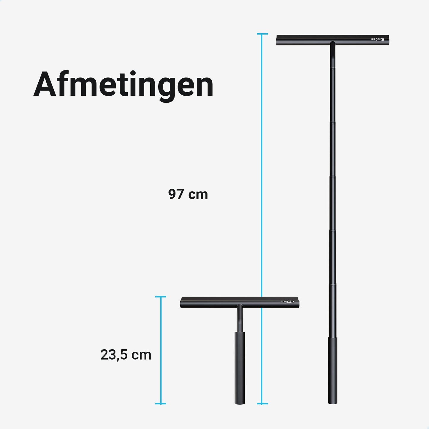 Uitschuifbare Douchewisser